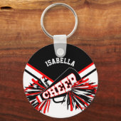 Cheerleader Spirit - Red, Black and White キーホルダー (正面)