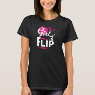 Cheerleader This Girl Will Flip Cheer Cheerleading Tシャツ