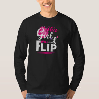 Cheerleader This Girl Will Flip Cheer Cheerleading Tシャツ