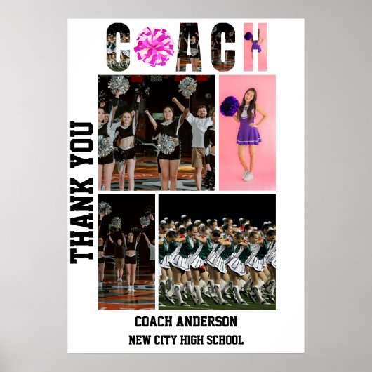 Cheerleading Cheer Coach Senior Night Graduation  ポスター (正面)