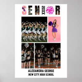 Cheerleading Cheer Graduation Senior Night ポスター