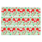 Cheerleading Christmas Holiday ラージペーパーバッグ (裏面)