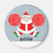Cheerleading Christmas Stocking Stuffer マグネット (正面)