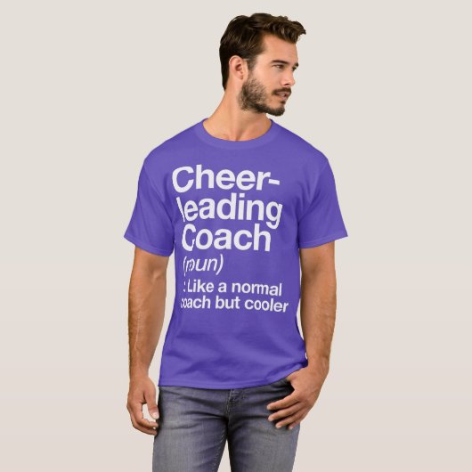 Cheerleading Coach Definition Sports Funny Tシャツ (正面フル)