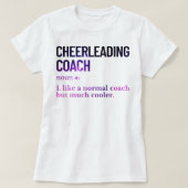 Cheerleading coach funny saying tシャツ (デザイン正面)