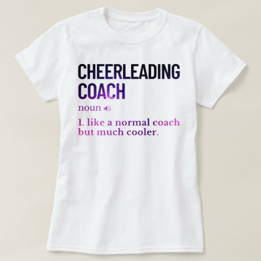 Cheerleading coach funny saying tシャツ (デザイン正面)