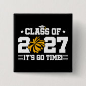 Cheerleading Graduation Time Senior Class of 2027 缶バッジ (正面)
