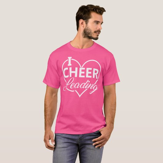 Cheerleading Idea I Love Cheerleading Tシャツ (正面フル)