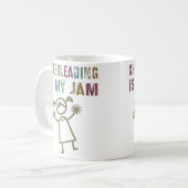 Cheerleading Is My Jam チアリーディングチーム コーヒーマグカップ (正面左)