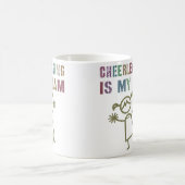 Cheerleading Is My Jam チアリーディングチーム コーヒーマグカップ (中央)