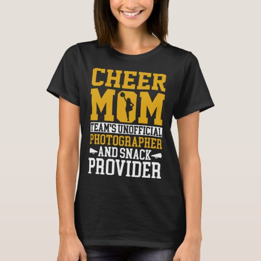 Cheerleading Mom Unofficial Photographer Snack Pro Tシャツ (正面)