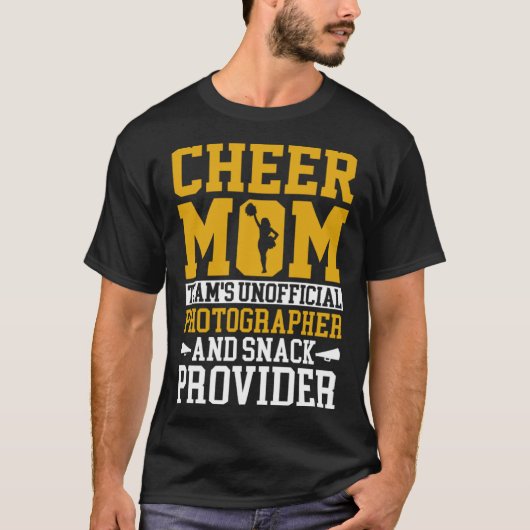 Cheerleading Mom Unofficial Photographer Snack Pro Tシャツ (正面)