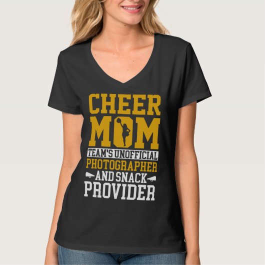 Cheerleading Mom Unofficial Photographer Snack Pro Tシャツ (正面)
