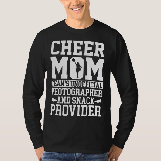 Cheerleading Mom Unofficial Photographer Snack Pro Tシャツ (正面)