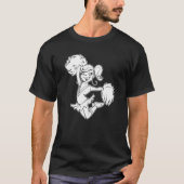 Cheerleading Pom Pom - Cheercaptain Cheerleader Tシャツ (正面)