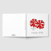 Cheerleading Pom Poms Personalized Foil Scrapbook ゲストブック (全面)