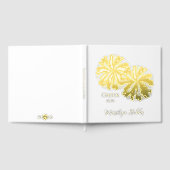 Cheerleading Pom Poms Personalized Foil Scrapbook ゲストブック (全面)
