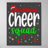 Cheerleading Srts Lover Christmas Cheer Squad  ポスター (正面)