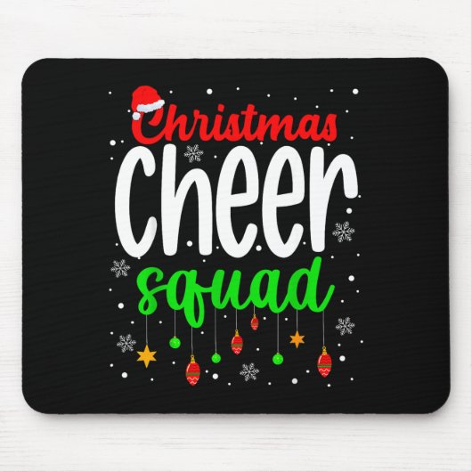 Cheerleading Srts Lover Christmas Cheer Squad マウスパッド (正面)