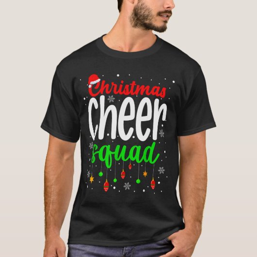 Cheerleading Srts Lover Christmas Cheer Squad Tシャツ (正面)
