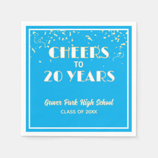 Cheers! 20周年クラス同窓会  スタンダードカクテルナプキン