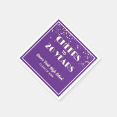 Cheers! 20年クラス同窓会  スタンダードカクテルナプキン (角)