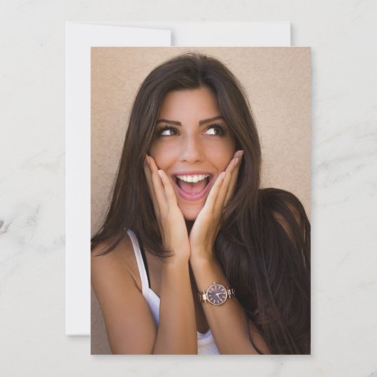 Cheers 21st Birthday Photo Invitation 招待状 (裏面)