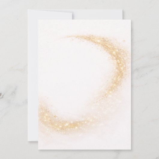 Cheers 30th Birthday Pink Gold Champagne 招待状 (裏面)