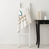 Cheers 40th birthday name date brown turquoise sim シェルパブランケット (インサイチュ)