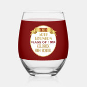 Cheers! 50周年同窓会 ステムなしワイングラス (正面)