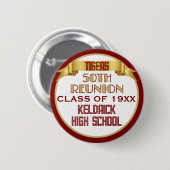 Cheers! 50th Class Reunion オリジナルボタン 缶バッジ (正面&裏面)