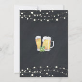 Cheers and Beers ベビーシャワーブラックボード 招待状 (裏面)