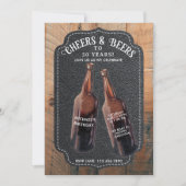 Cheers and Beers 30th Beer Birthday Party 招待状 (正面)