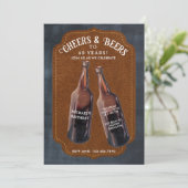 Cheers and Beers 40th Beer Birthday Party 招待状 (スタンド正面)