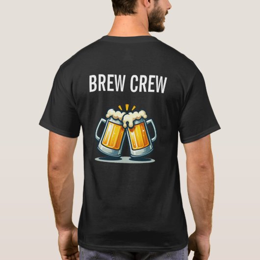 Cheers and Beers 74 Years Birthday Brew Crew Tシャツ (裏面)