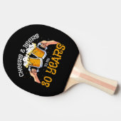 Cheers and Beers for 30 Year Birthday Drink Quote 卓球ラケット (横)