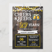 Cheers and Beers to 27 Years Surprise Brewery 招待状 (正面)