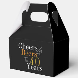 Cheers and beers to 40 years 40th Birthday Party フェイバーボックス