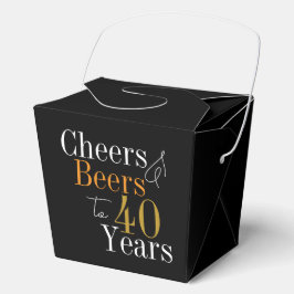 Cheers and beers to 40 years 40th Birthday Party フェイバーボックス