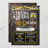 Cheers and Beers to 40 Years Surprise Brewery 招待状 (正面/裏面)