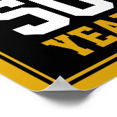 Cheers and beers to 50 Years 50th birthday ポスター (角)