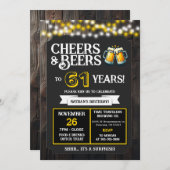 Cheers and Beers to 61 Years Surprise Brewery 招待状 (正面/裏面)