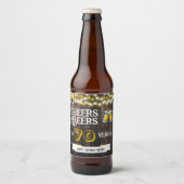 Cheers and Beers to 70 Years Rustic Birthday ビールラベル (正面)