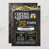 Cheers and Beers to 75 Years Brewery Birthday 招待状 (正面/裏面)