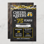 Cheers and Beers to 75 Years Surprise Brewery 招待状 (正面/裏面)