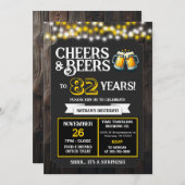 Cheers and Beers to 82 Years Surprise Brewery 招待状 (正面/裏面)