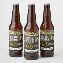Cheers and Beers to 90 Years Rustic Birthday 