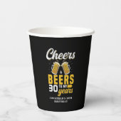 Cheers and Beers to my 30 Years, Any Birthday 紙コップ (裏面)