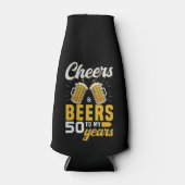 Cheers and Beers to my 50 Years, Fun Any Birthday ボトルクーラー (正面)
