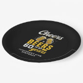 Cheers and Beers to my 60 Years, Fun  ペーパープレート (アングル)
